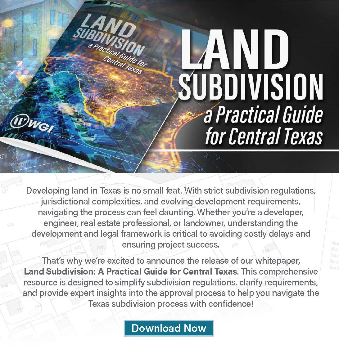 Whitepaper Release - Land Subdivision: A Practical Guide for Central Texas