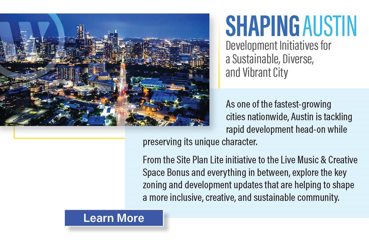 Shaping Austin - Development Initiatives for a Sustainable, Diverse, and Vibrant City