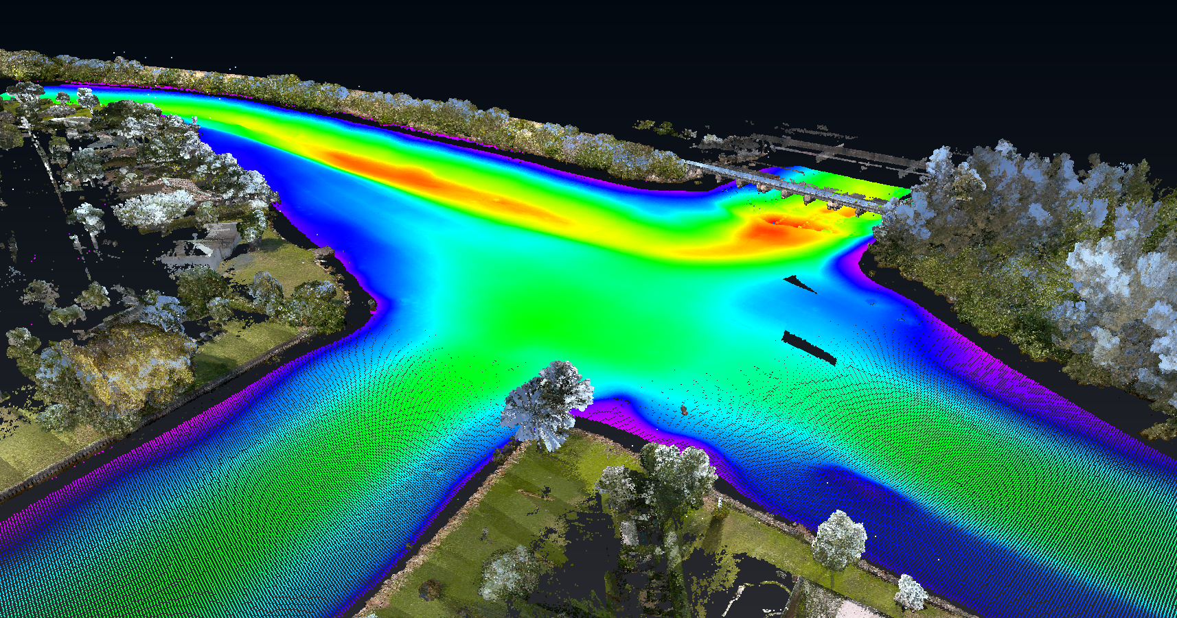 FloodWise real-time flood risk map — asset-level intelligence