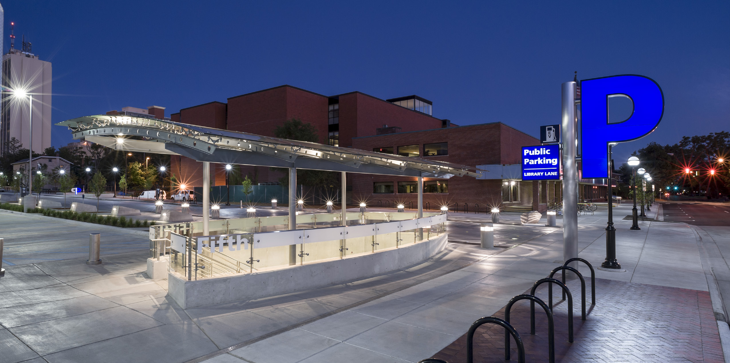 Going Underground Parking Garage Entrance