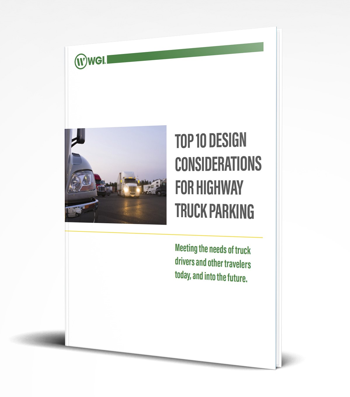 highway truck parking white paper drip 2